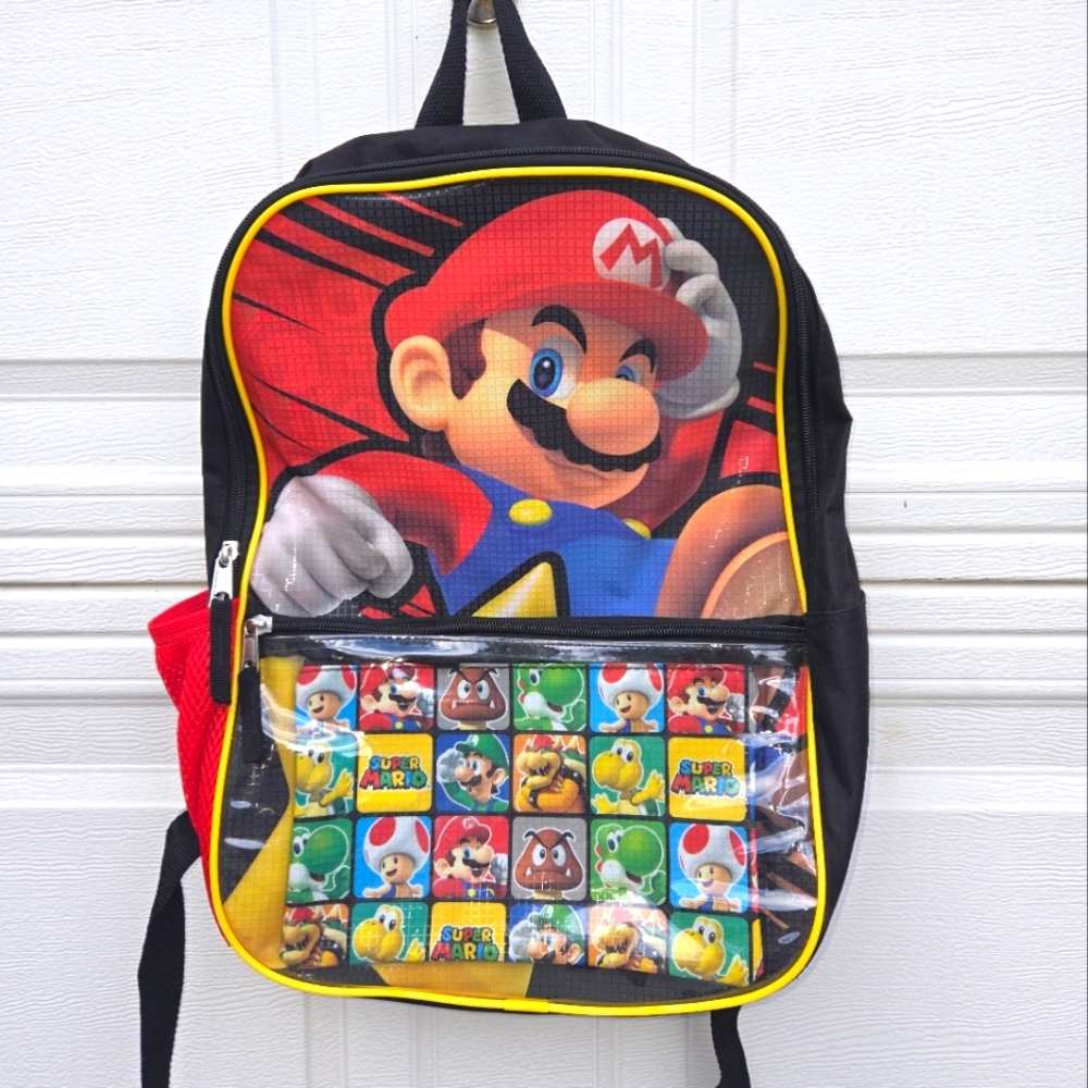 Super Mario Backpack with Characters - Picture 1 of 2